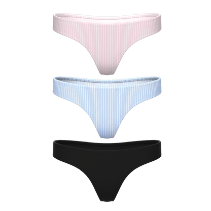 The Feminine Basics | MicroModal Thong 3 Pack