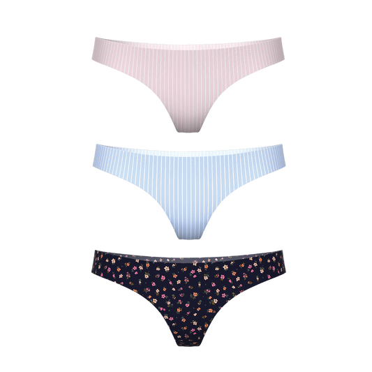 The Feminine Must-Haves | Women's Thong Underwear 3 Pack