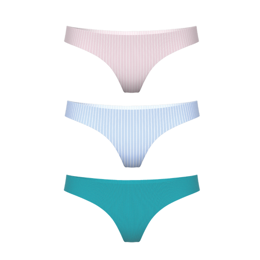 The Feminine Elites | Women's Thong Underwear 3 Pack