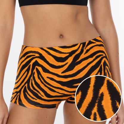 The Feral Feline | Tiger Print Modal Boyshort Underwear