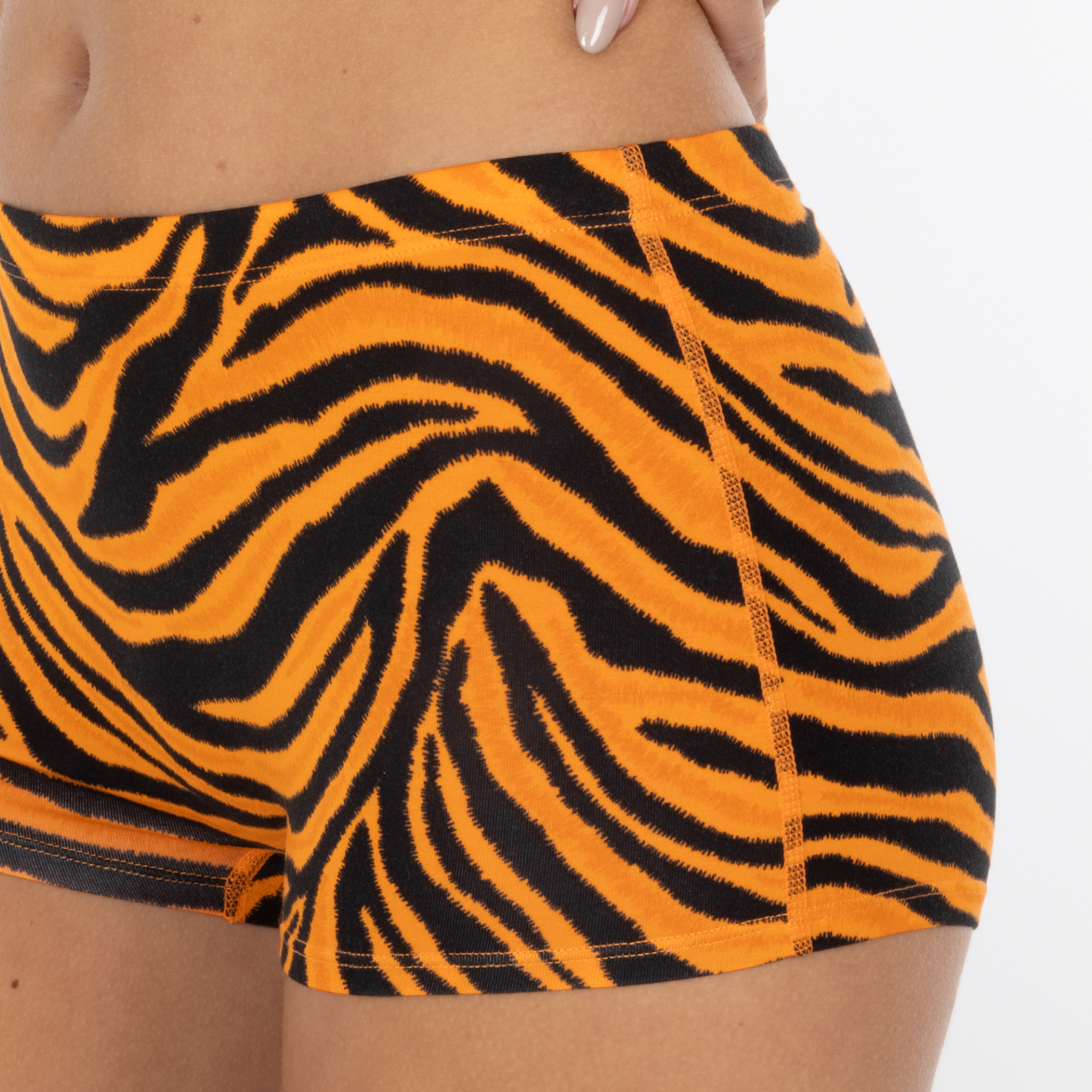 The Feral Feline | Tiger Print Modal Boyshort Underwear