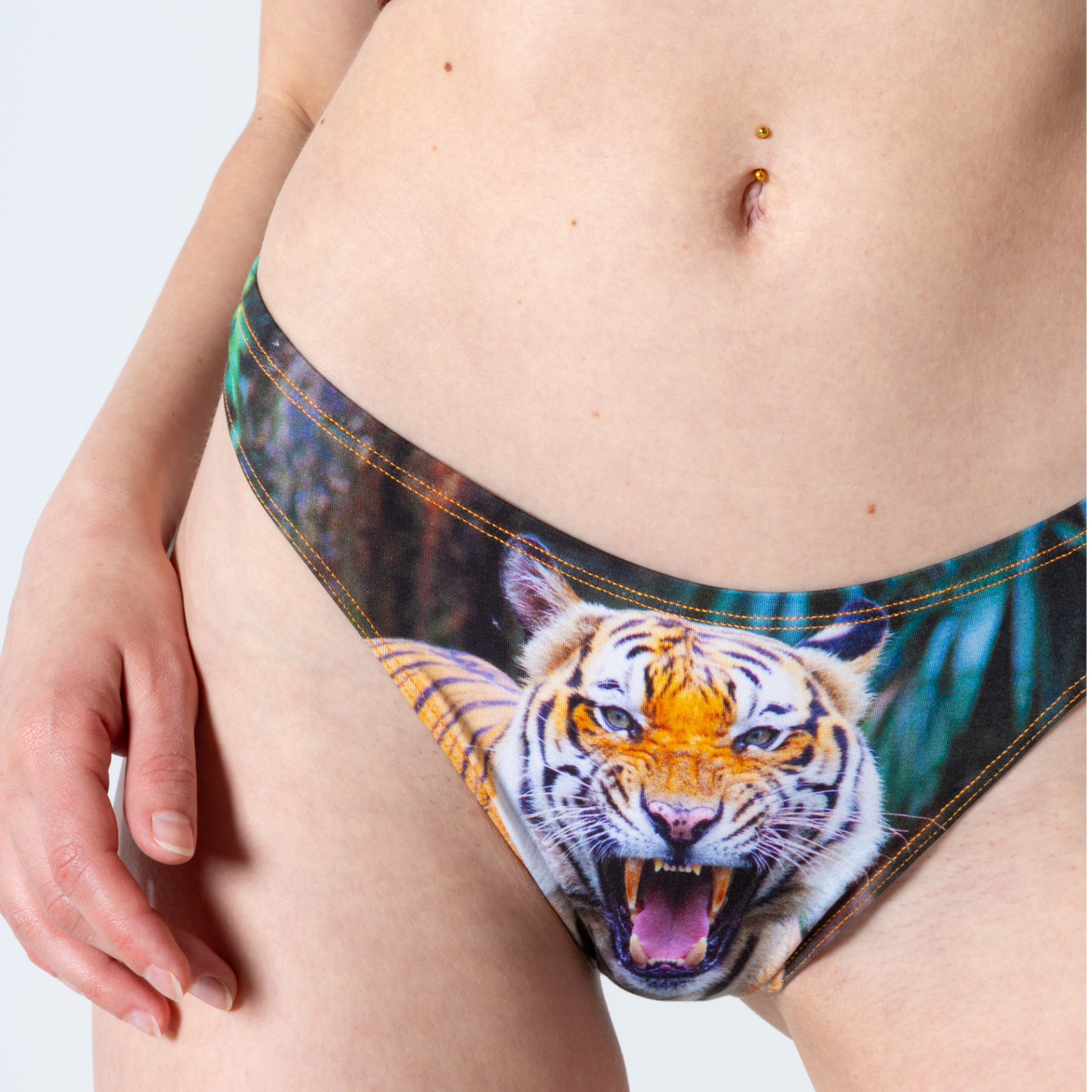 The Feral Feline | Tiger Print MicroModal Thong