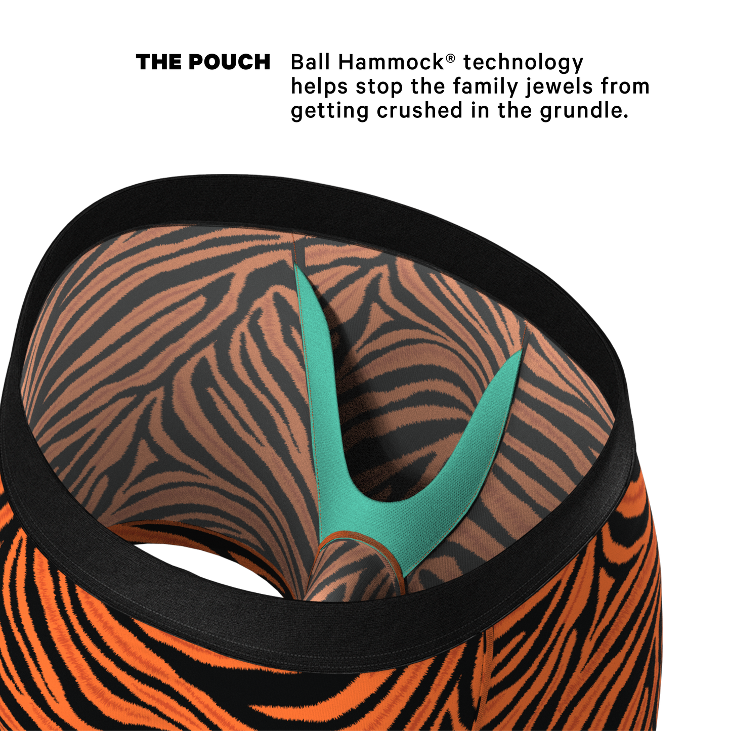 The Feral Feline | Tiger Print Ball Hammock® Pouch Underwear