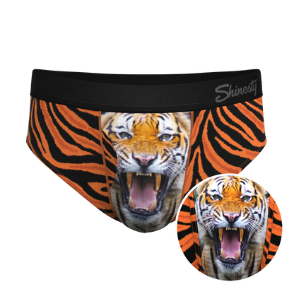 The Feral Feline | Tiger Print Ball Hammock® Pouch Underwear Briefs