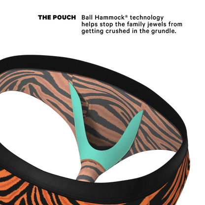 The Feral Feline | Tiger Print Ball Hammock® Pouch Underwear Briefs