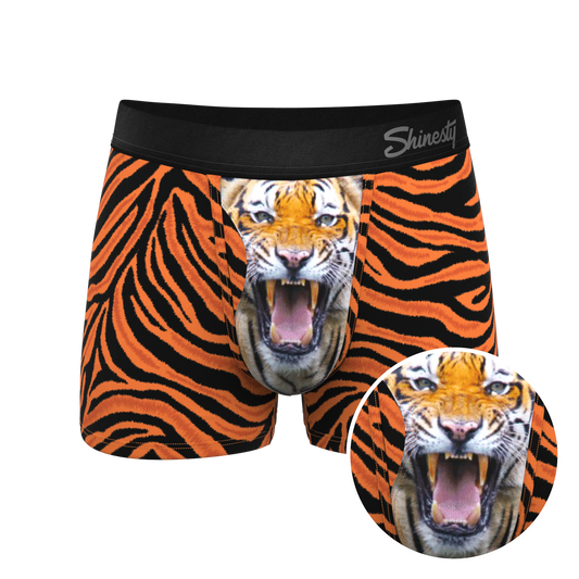 The Feral Feline | Tiger Print Ball Hammock® Pouch Trunks Underwear