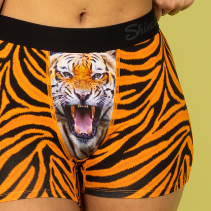 The Feral Feline | Tiger Print Women’s Boxers