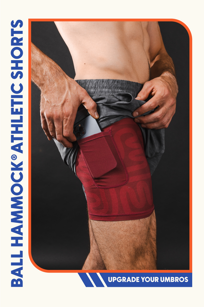 The Finish Line | Grey and Red Ball Hammock® 5 Inch Athletic Shorts