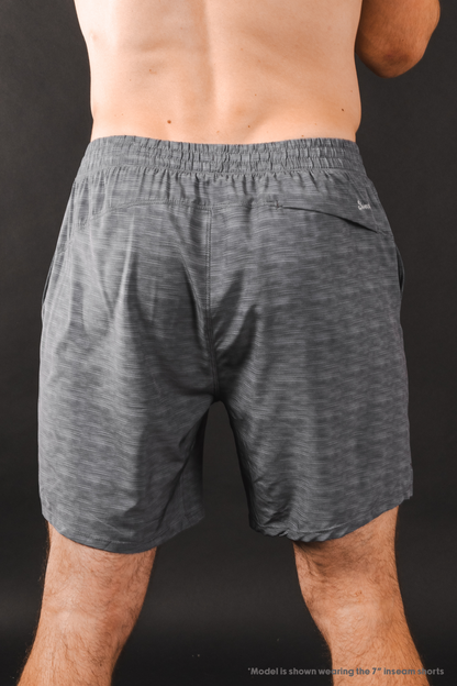 The Finish Line | Grey and Red Ball Hammock® 7 Inch Athletic Shorts