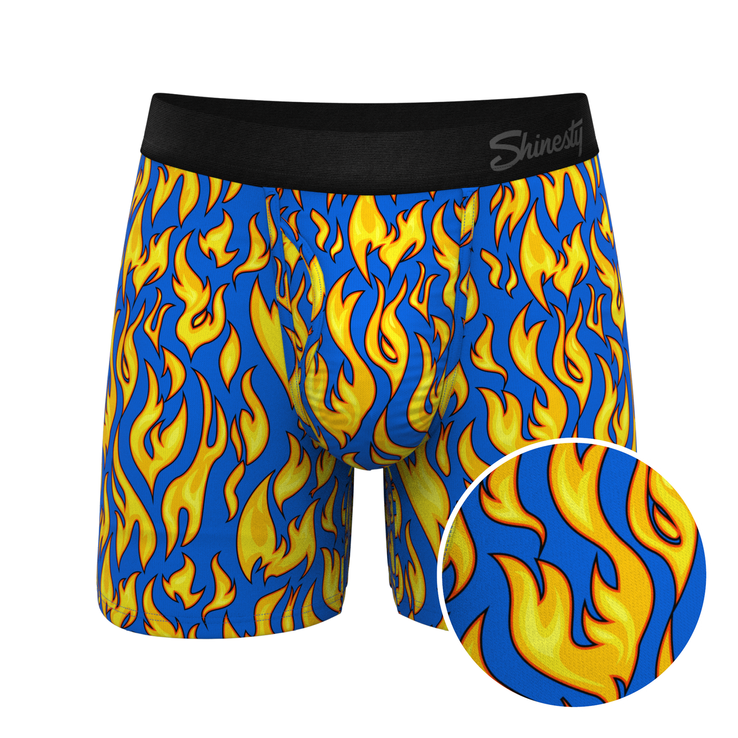 The Fire Crotch | Flames Ball Hammock® Pouch Underwear With Fly