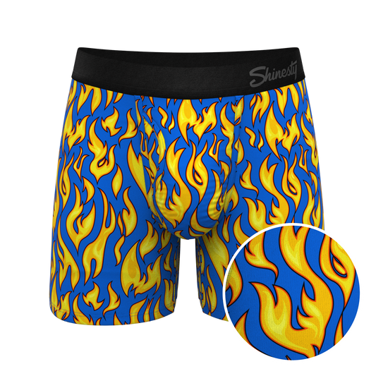 The Fire Crotch | Flames Ball Hammock® Pouch Underwear With Fly