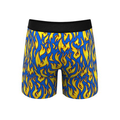 The Fire Crotch | Flames Ball Hammock® Pouch Underwear