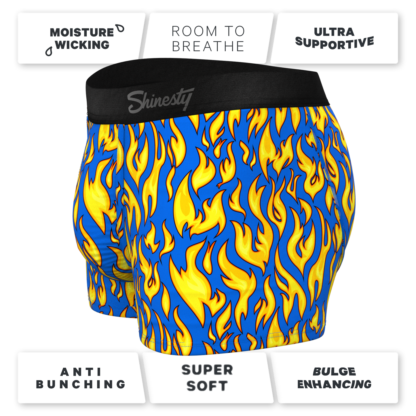 The Fire Crotch | Flames Ball Hammock® Pouch Trunks Underwear