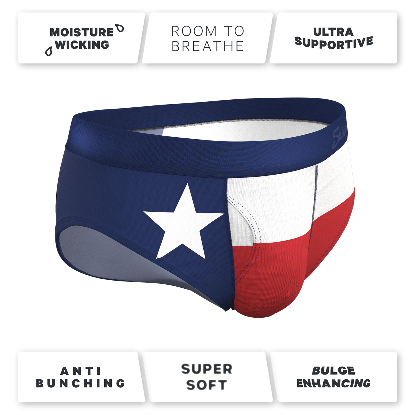 The First Rodeo | Texas Flag Ball Hammock® Pouch Underwear Briefs