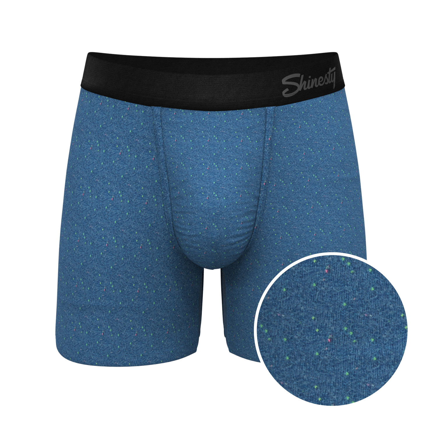 The Fleck Me | Heather Blue Flecked Ball Hammock® Pouch Underwear