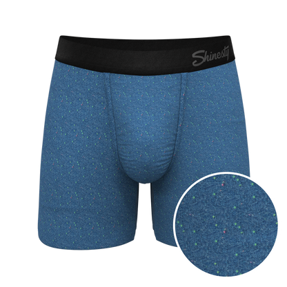 The Fleck Me | Heather Blue Flecked Ball Hammock® Pouch Underwear