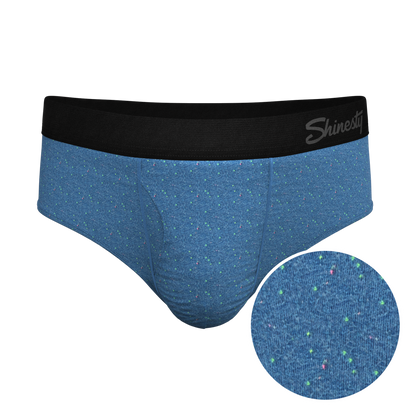 The Fleck Me | Heather Blue Flecked Ball Hammock® Pouch Underwear Briefs