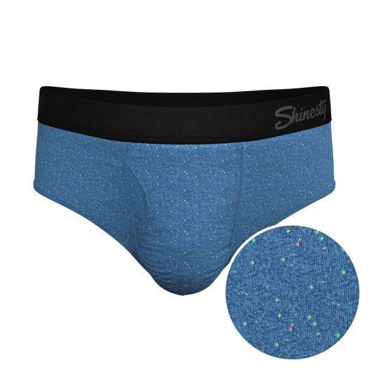 The Fleck Me | Heather Blue Flecked Ball Hammock® Pouch Underwear Briefs