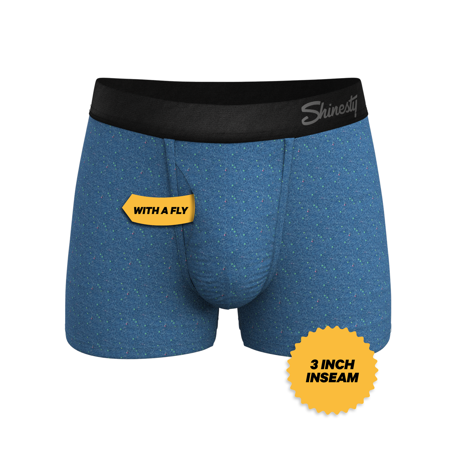 The Fleck Me | Heather Blue Flecked Ball Hammock® Pouch Trunks Underwear