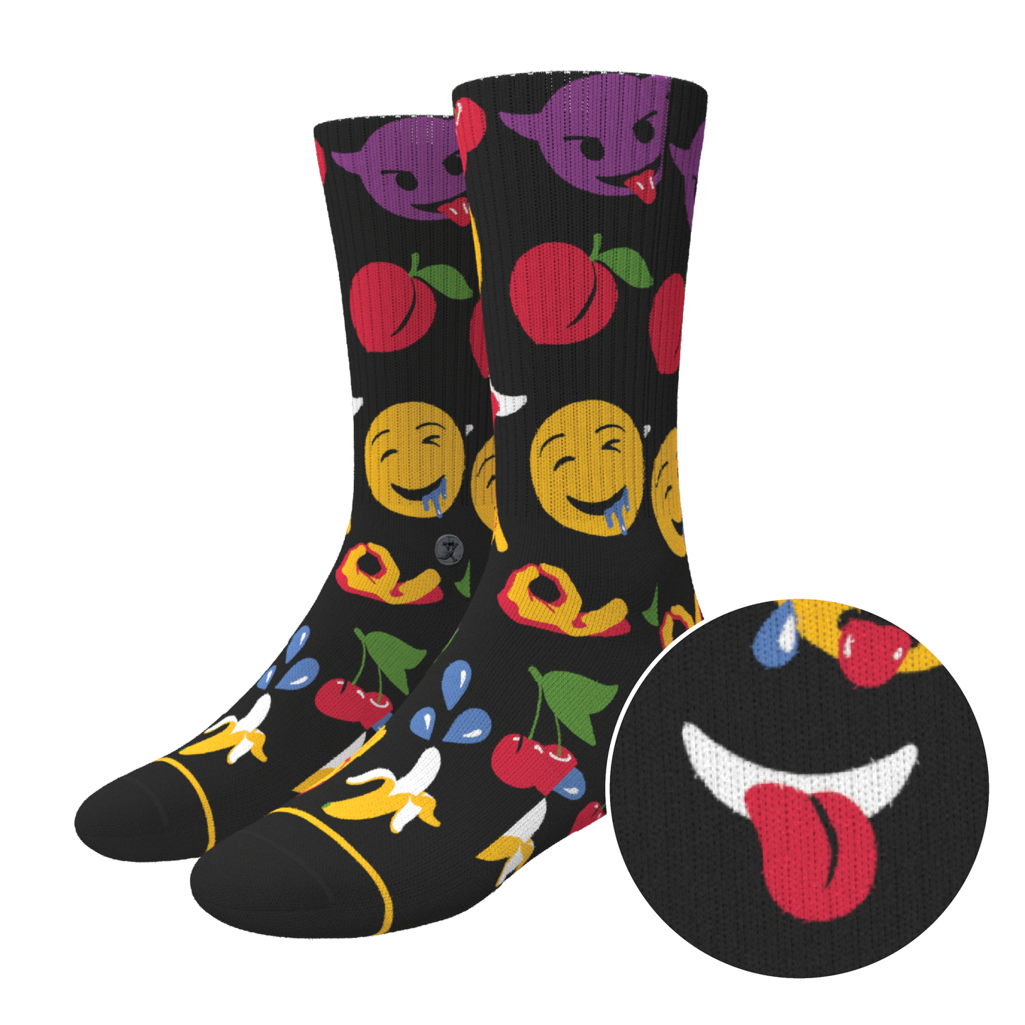 The Flirt | Emoji Heel Hammock™ Crew Socks