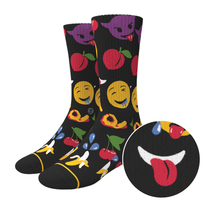 The Flirt | Emoji Heel Hammock™ Crew Socks