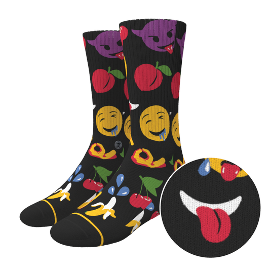 The Flirt | Emoji Heel Hammock™ Crew Socks