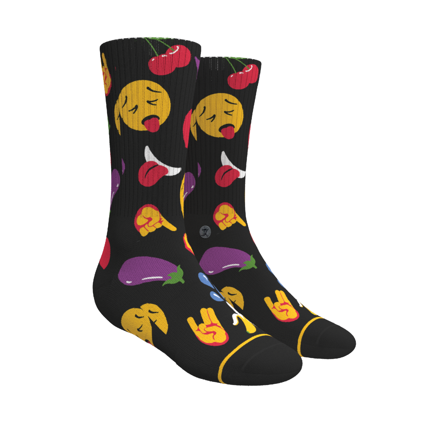 The Flirt | Emoji Heel Hammock™ Crew Socks