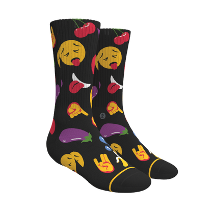 The Flirt | Emoji Heel Hammock™ Crew Socks