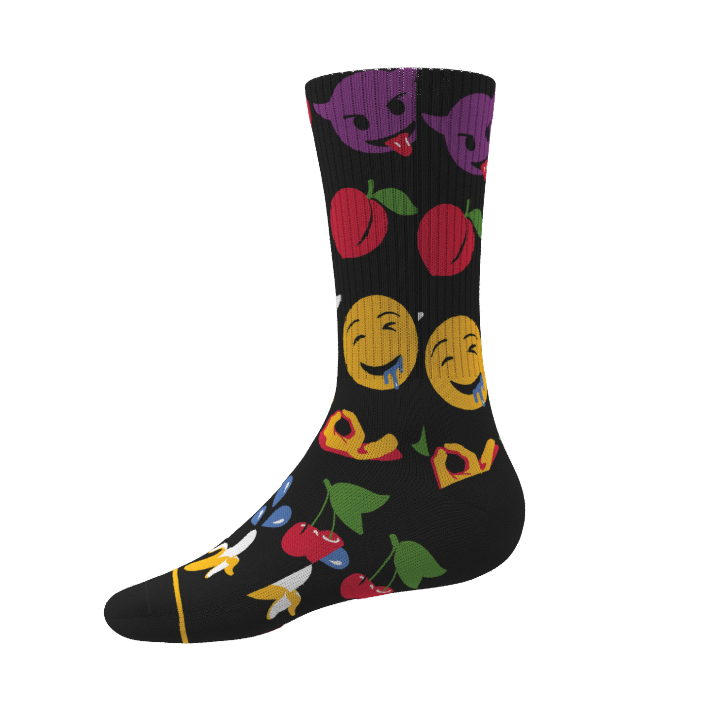 The Flirt | Emoji Heel Hammock™ Crew Socks