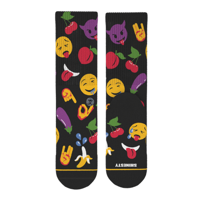 The Flirt | Emoji Heel Hammock™ Crew Socks