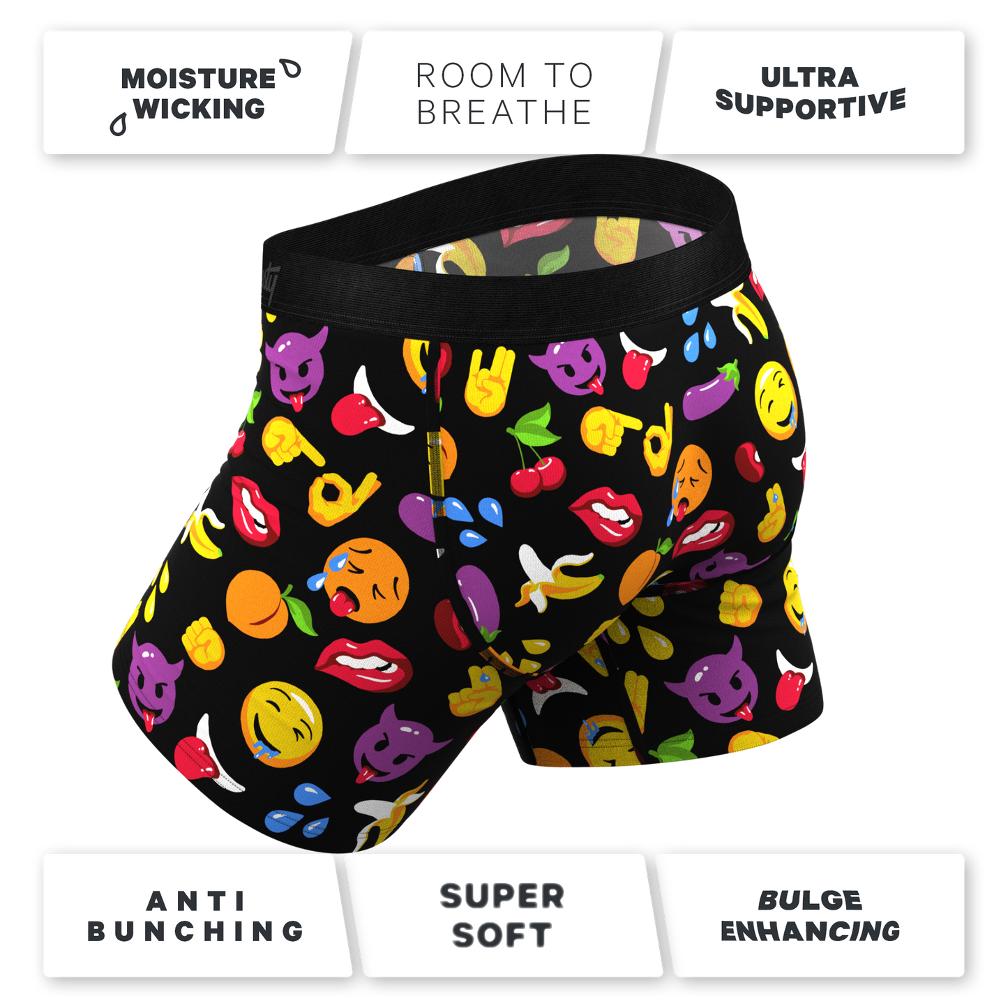 The Flirt | Emoji Ball Hammock® Pouch Underwear