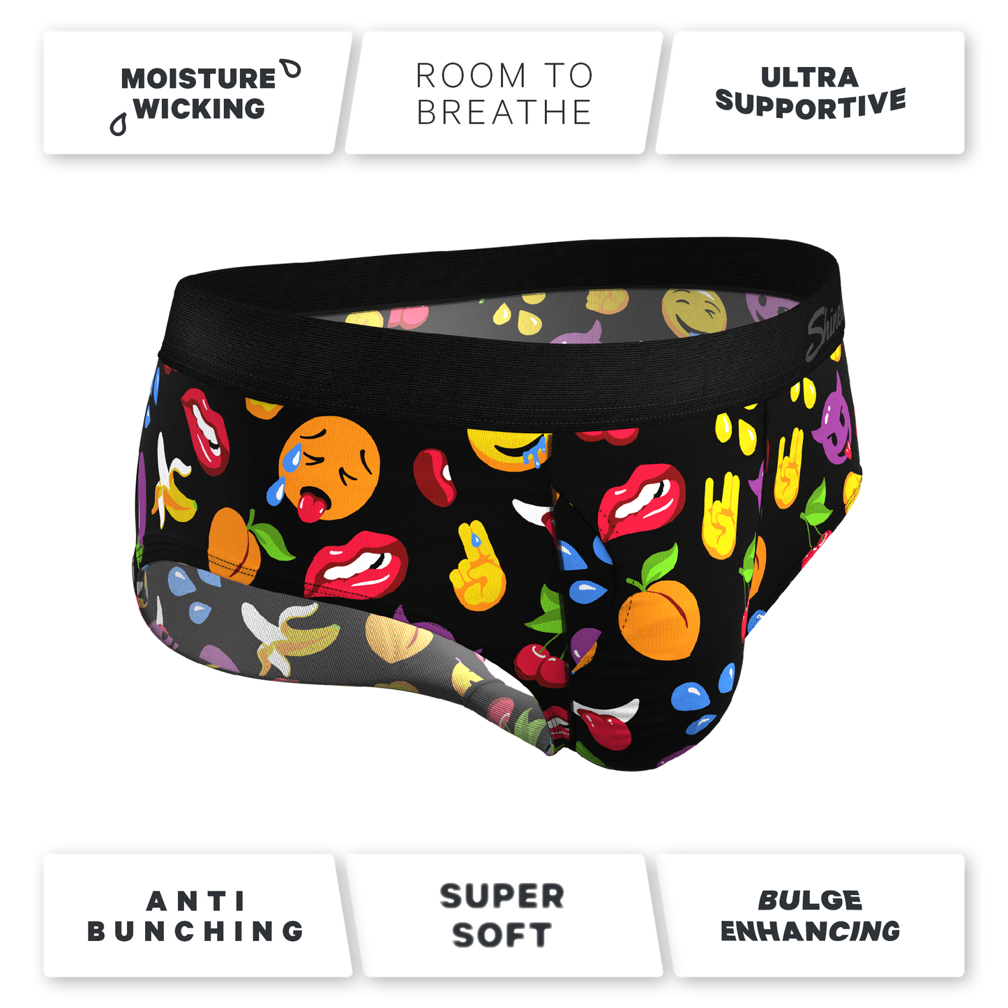 The Flirt | Emoji Ball Hammock® Pouch Underwear Briefs