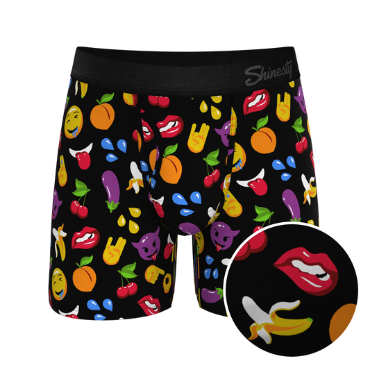 The Flirt | Emoji Ball Hammock® Pouch Underwear With Fly