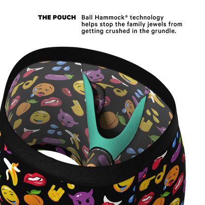 The Flirt | Emoji Ball Hammock® Pouch Underwear With Fly