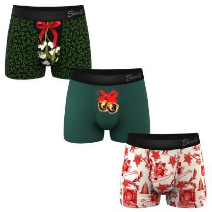 The Flirty Christmas | Ball Hammock® Pouch Trunks Underwear 3 Pack