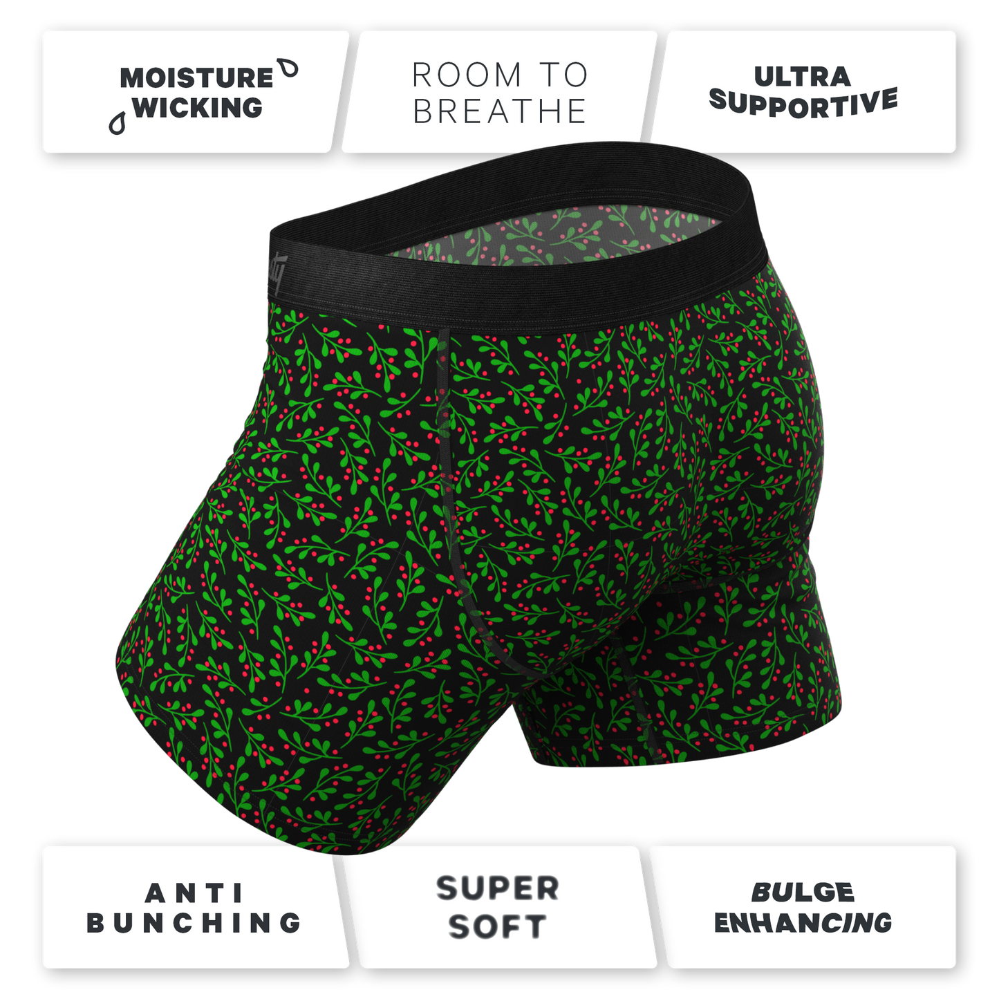 The Flirty Christmas | Ball Hammock® Pouch Boxer Briefs with Fly 3 Pack