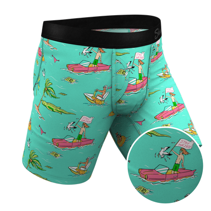 The Florida Man | Hurricane Scene Long Leg Ball Hammock® Pouch Underwear With Fly