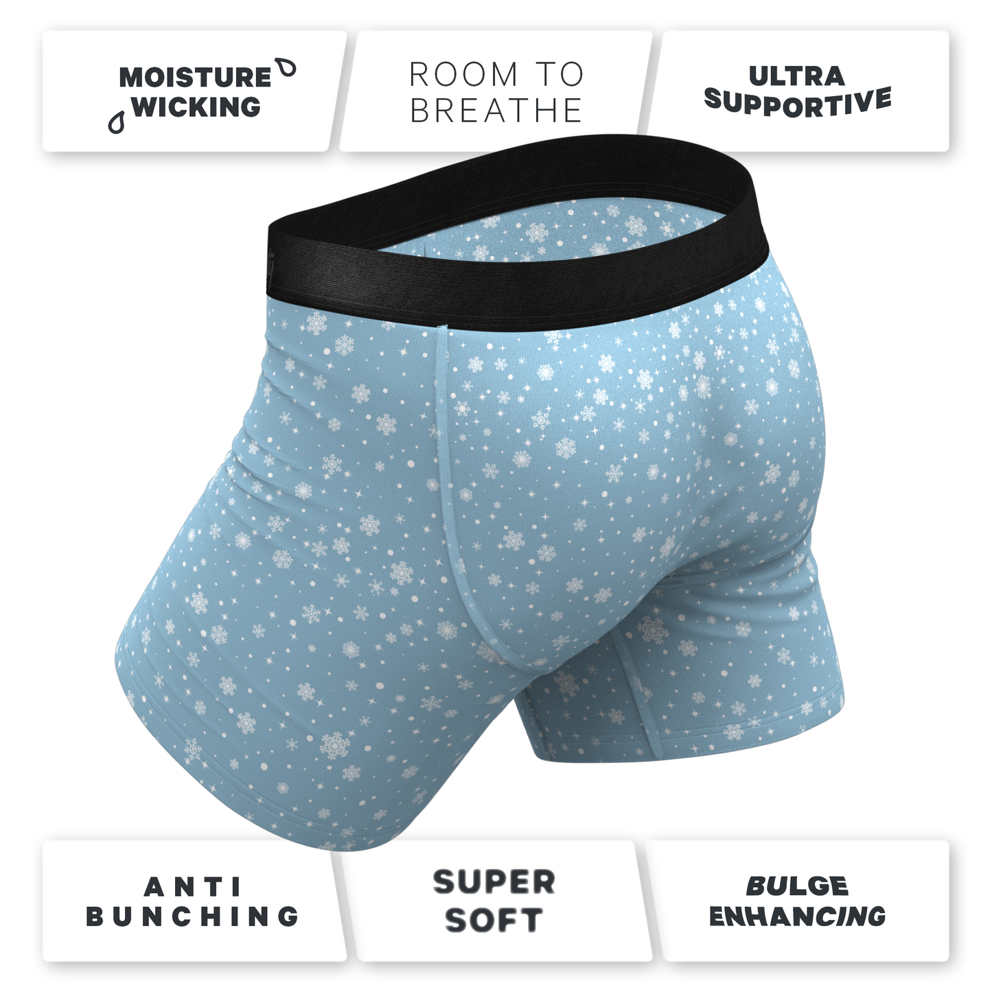 The Flurry Up | Snowman Ball Hammock® Pouch Underwear With Fly