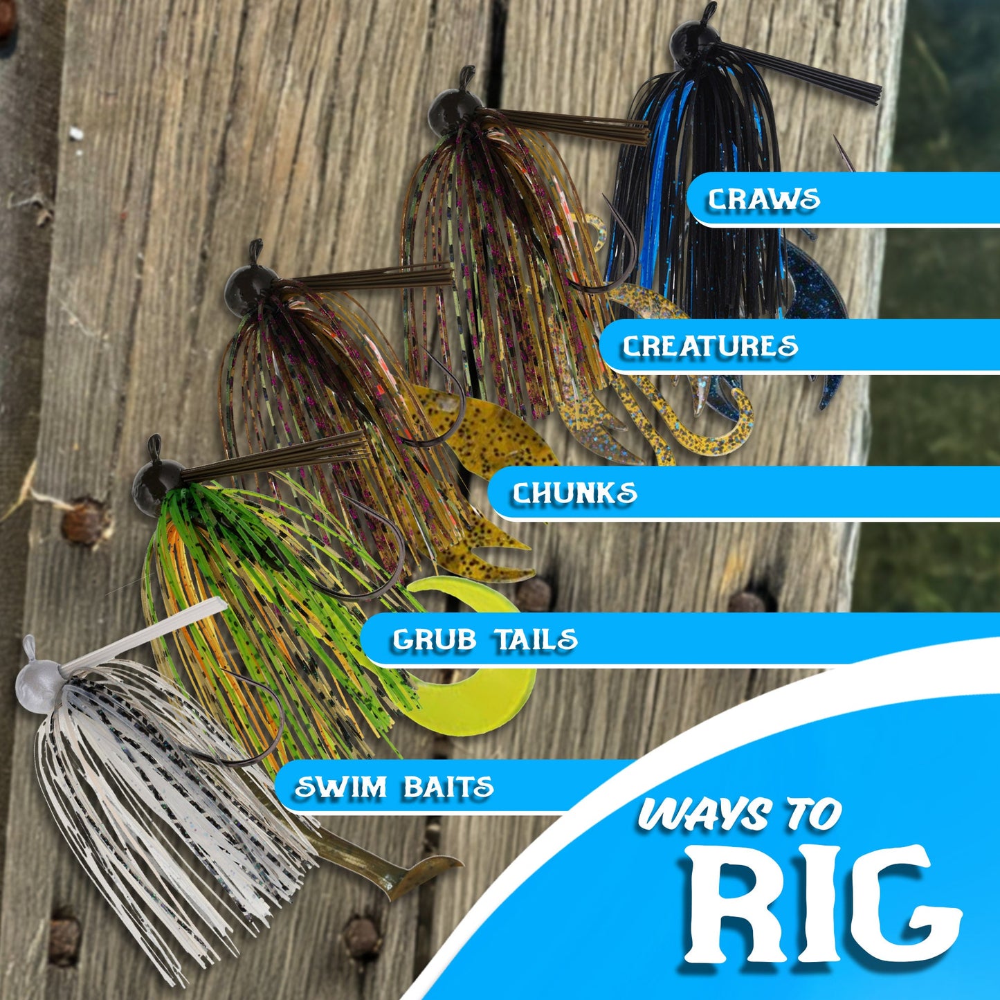 Reaction Tackle Lead Football Jigs 3-Pack