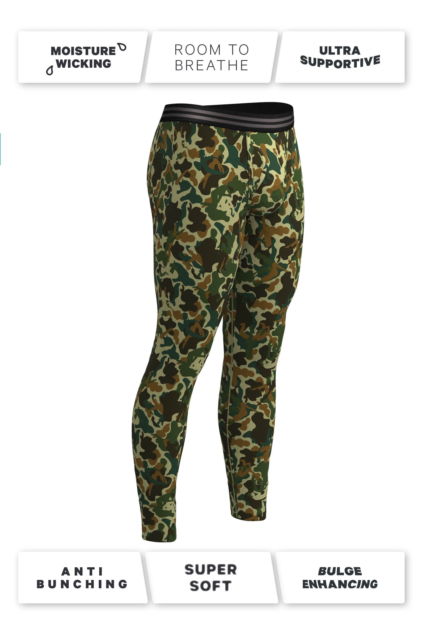 The Forni Camo | Camouflage Ball Hammock® Long Johns