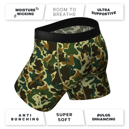 The Forni Camo | Camouflage Ball Hammock® Boxer Briefs With Fly