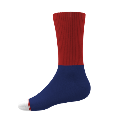 The Fourth | Patriotic Red and Blue Heel Hammock™ Crew Socks