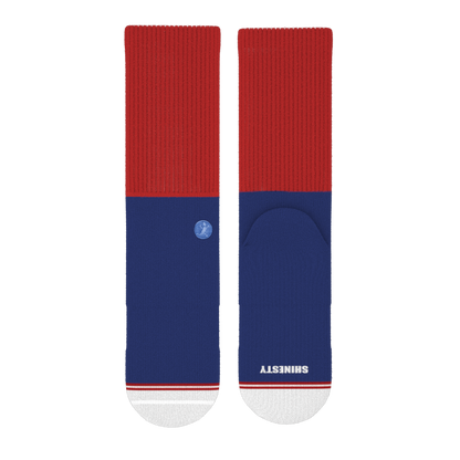 The Fourth | Patriotic Red and Blue Heel Hammock™ Crew Socks