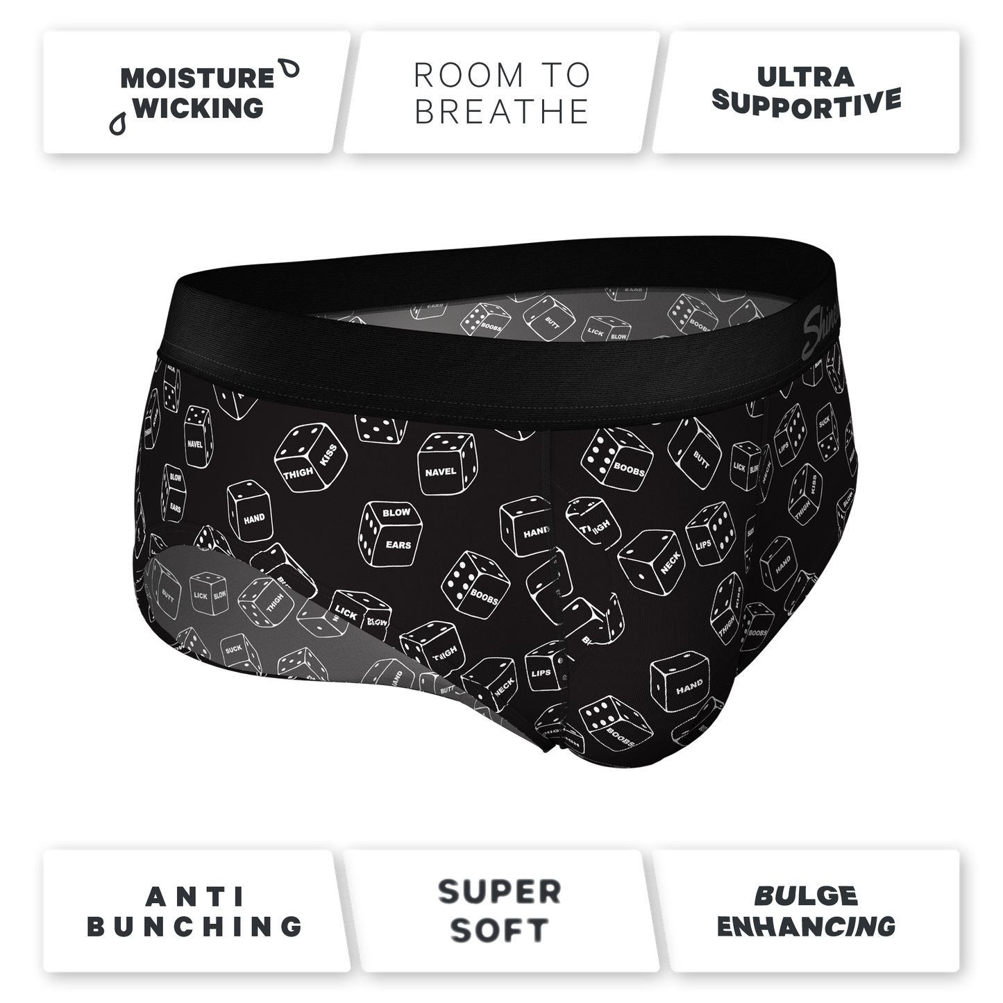 The Free For All | Glow in the Dark Dice Ball Hammock® Pouch Underwear Briefs