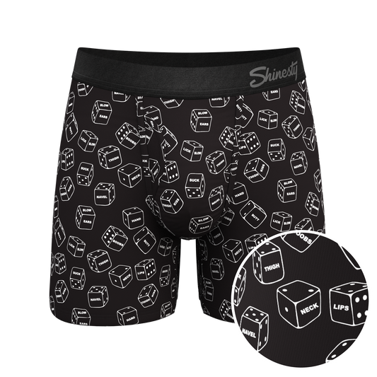 The Free For All | Glow In The Dark Dice Ball Hammock® Pouch Underwear With Fly