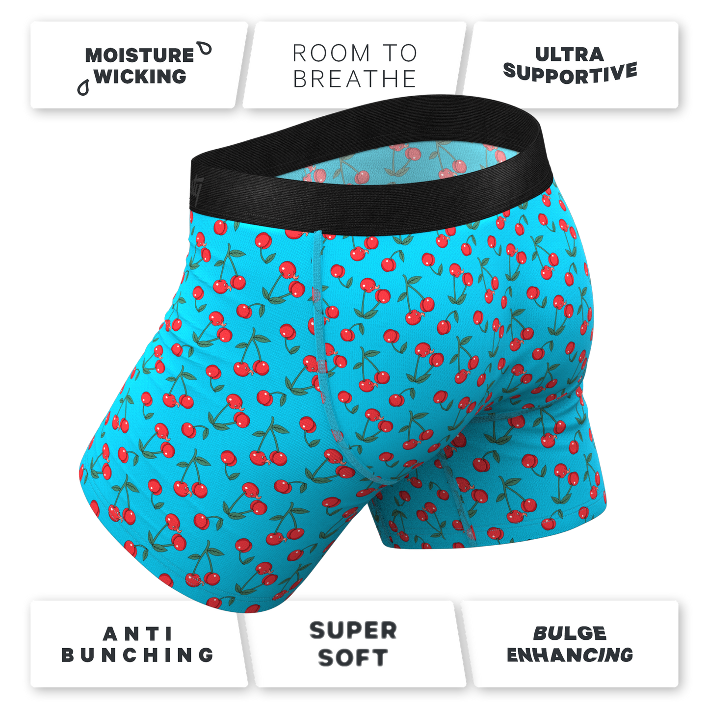 The Fruit Salad | Cherry Ball Hammock® Pouch Underwear With Fly