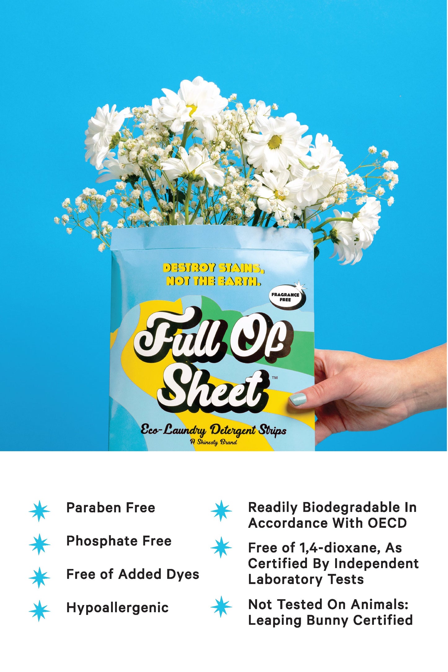 The Full of Sheet | Unscented Full of Sheet™ Eco-Laundry Detergent Strips