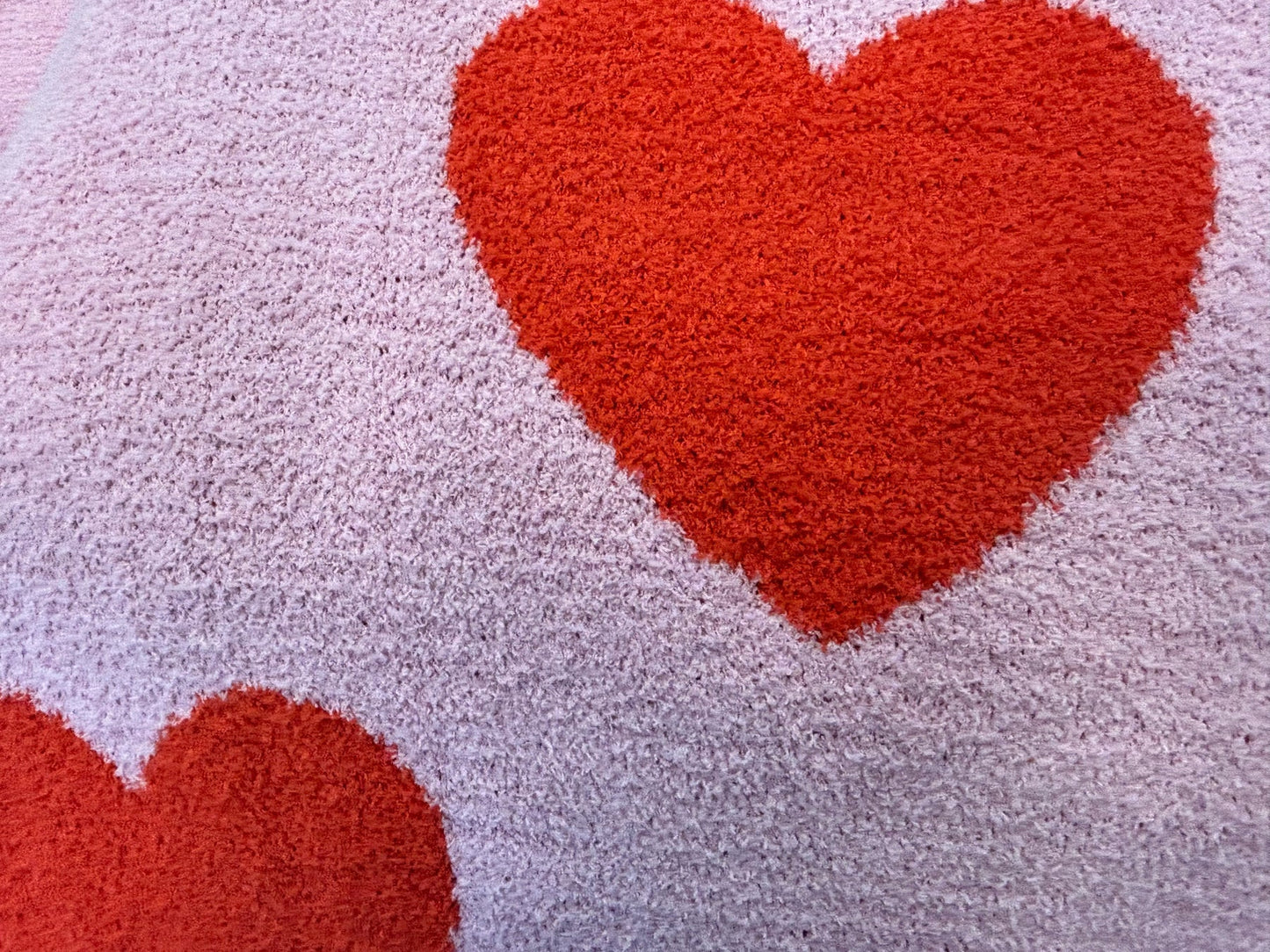 Love Luxe Reversible Heart Blanket