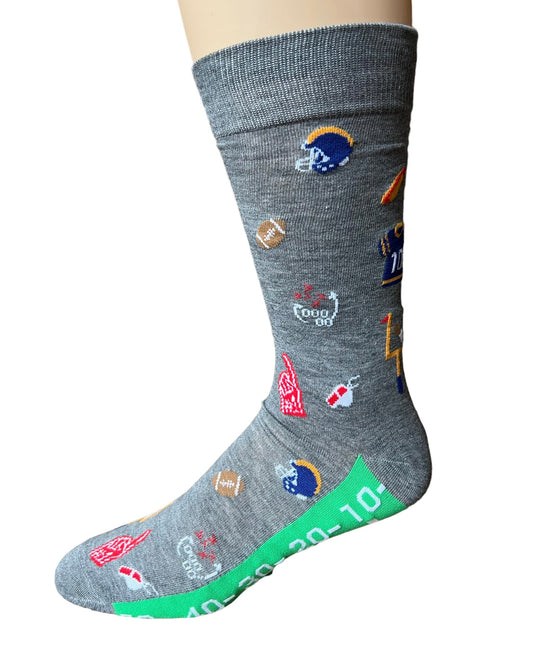 Touchdown Socks in Grey