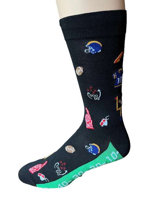 Touchdown Socks in Black